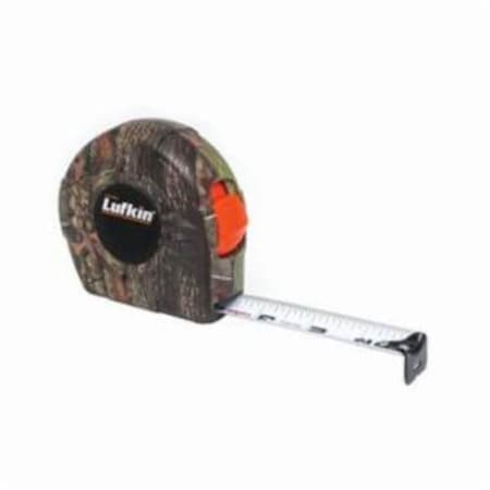 Crescent Lufkin Tape Measure, 25 ft L x 1 in W Blade, Steel Blade, 1/16 in Graduation CMOH625