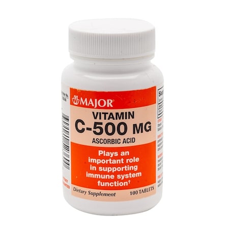 Major Pharmaceuticals Vitamin C, 500mg, 100PK 00904052360