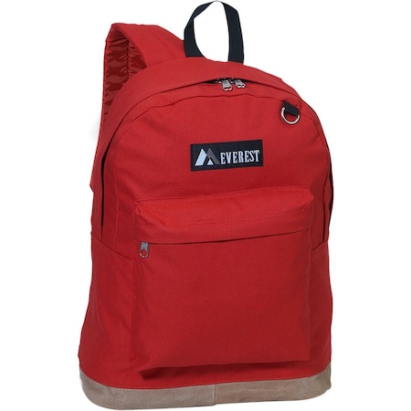 Everest Trading Everest 17 in. Suede Bottom Backpack 1045GL-RD
