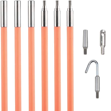 Klein Tools Glow Rod, Lo-Flex, 30 Foot, Pk/3 50303