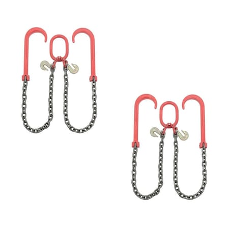 Mytee Products G80 Recovery V Chain 3/8in x 3ft Legs, 2PK CH383V-15J-PLGH-G80x2