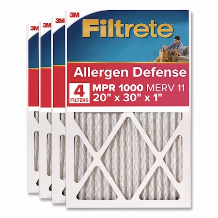Filtrete Allergen Defense Air Filter, 20 x 30, 4PK 9822-4CA