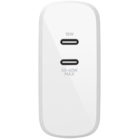 Belkin 68W USB-C CHRR, GAN, 2M C-C CBL, WHT WCH003DQ2MWH-B6