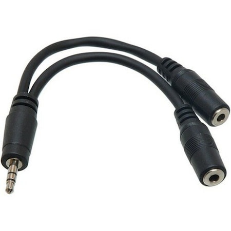Hosa Audio Y Cable - Male Audio - Female Audio - 6" YMM-232
