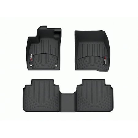 Weathertech Black, Front and Rear Floorliners 441800-1-2