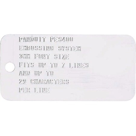 Panduit Marker tag, one hole, 304 Stainless Stee MT350W17-Q-M