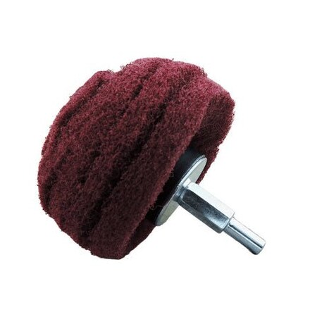 Renegade Products Usa 3 Inch Mushroom Scuff Pad with Shank LRSRPSCP3