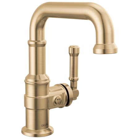Delta Broderick Single Handle Bathroom Faucet In Lumicoat Champagne Bronze 584SH-CZ-PR-DST