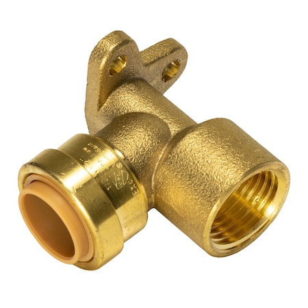 Zoro Select Female Drop Ear Elbow, Brass, Not Applicable LF813DR
