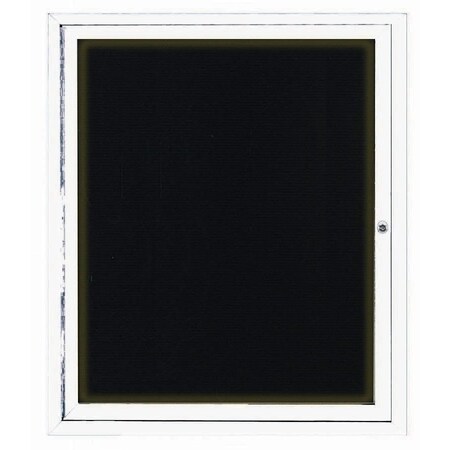 Aarco Illuminated Outdoor Enclosed Directory w/ Al Frame, Powder Coated White, 36''Hx30''W OADC3630IW