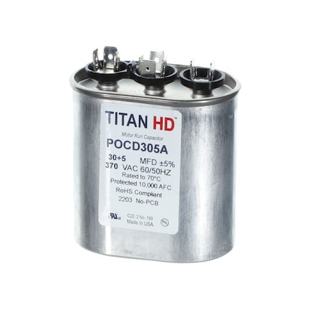 Diversitech TITAN HD 30+5MFD, 370V, OVAL POCD305A