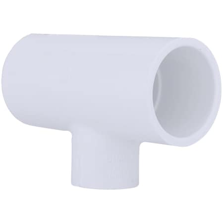 Charlotte Pipe And Foundry 1'' A x 1'' B x 1/2'' C Schedule 40 Pressure Reducing PVC Tee PVC 02400 4350HA