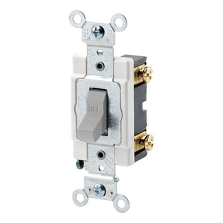 Leviton Toggle Single-Pole 15A Commercial Gray CSB1-15G