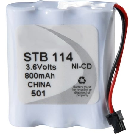 Ultralast NABC UL-114 UltraLast Nickel Cadmium Cordless Phone Battery - Nickel-Cadmium - 3.6V DC UL114