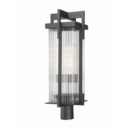 Z-Lite Fortis Sand Black 2 Light Outdoor Post Mount Fixture 5031PHBR-BK