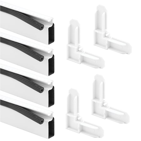 Prime-Line Screen Frame Kit, 3/8 in. x 3/4 in. x 60 in., White 1 Kit PL 7823