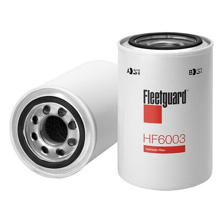 Fleetguard Hydraulic Filter, Spin-On, Cellulose HF6003