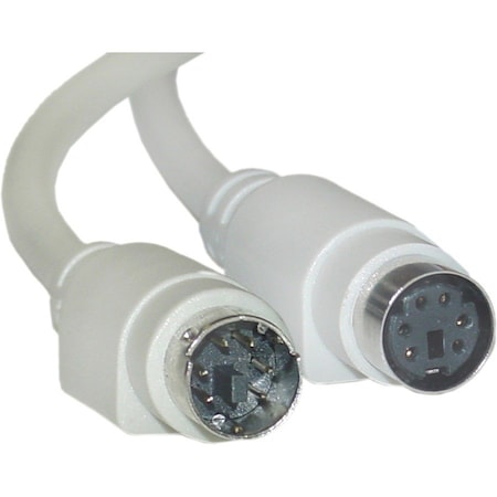 Cable Wholesale PS/2 Mouse and Keyboard Extension Cable, PS/2 Male to PS/2 Female, MiniDin6 Male to MiniDin6 10M2-01215