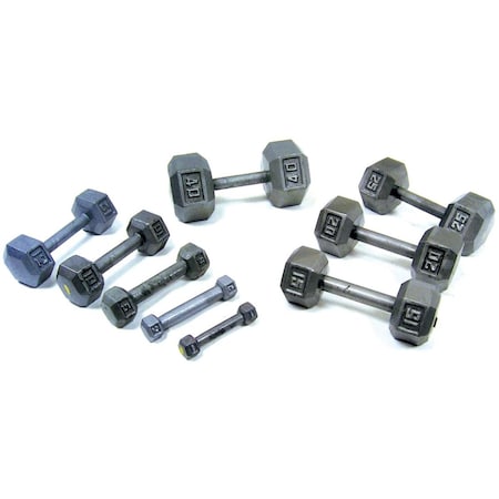 York Barbell 30lbs Cast Iron Hex Dumbbell 3469