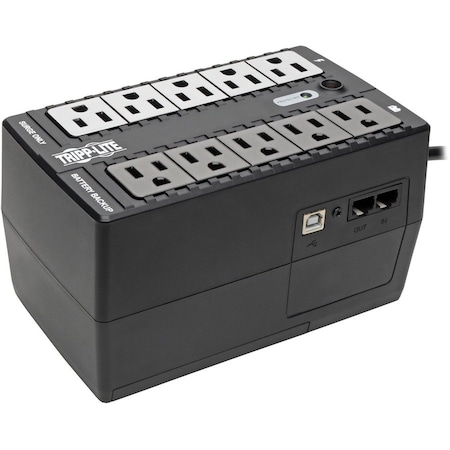 Tripp Lite UPS System, 550VA, Standby, Out: 110/115/120V AC In: 120V AC INTERNET550U
