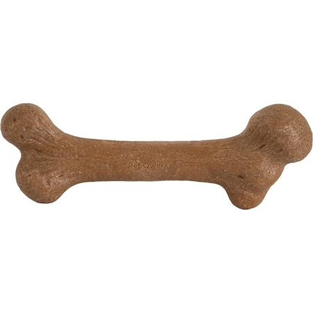 Barkbone Petmate Dog Toy, M, Peanut Butter, Chew Toy, Natural Instincts Infused Wood Dinosaur, Nylon 36036