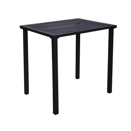 Bfm Seating Daytona 24x32 Dining Height Table - E-Coated - Powder Coated Steel - Black SUD2432BL