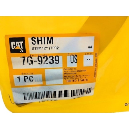 Caterpillar SHIM, CATERPILLAR OEM 7G9239 7G9239
