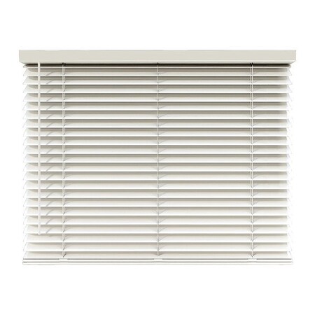 Keystone Fabrics Cordless Faux Wood Blind, White, 60 in H FW-445x60