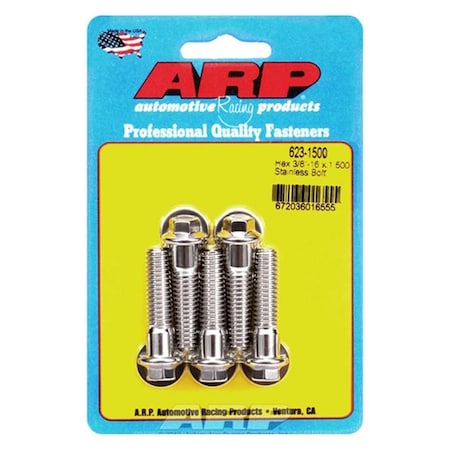 Whole-In-One 623-1500 0.37-16 x 1.5 in. Stainless Steel 6 Point Bolt Kit - Set of 5 WH3618263