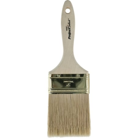 Linzer Paint Brush, 3-1/4 in W, Varnish, Wall Brush, 3 in L Bristle, Polyester Bristle 1832-3