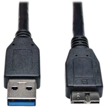 Tripp Lite Eaton Tripp Lite Series USB 3.0 SuperSpeed Device Cable (A to Micro-B M/M) Black, 1 ft. (0.31 m) U326-001-BK