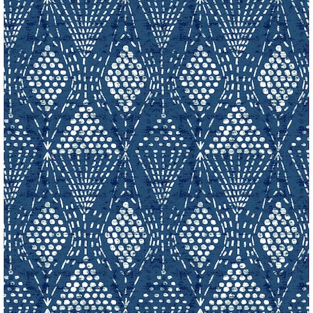 A-Street Prints Grady Blue Dotted Geometric Wallpaper 4081-26320