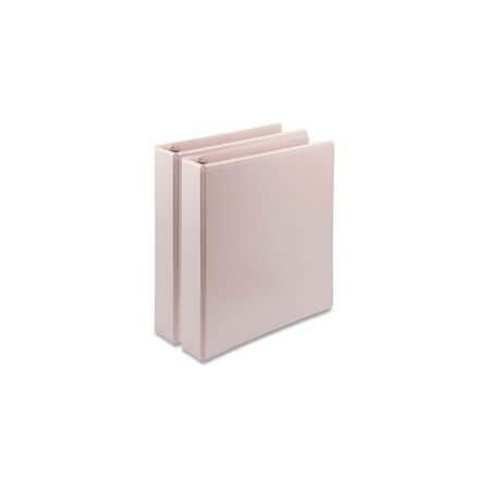 Samsill Earth's Choice Plant-Based BOHO D-Ring View Binders, 1.5 in. Capacity, 11 x 8.5, Rose, 2PK U69540