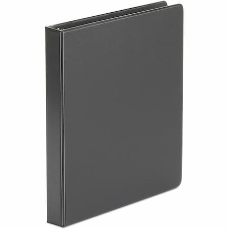 Universal Universal Suede Finish Vinyl Round Ring Binder, 1" Capacity, Black UNV31401***