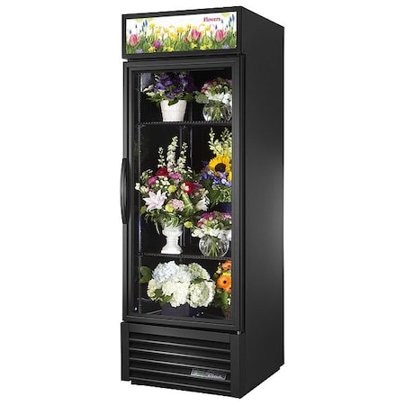 True Floral Refrigerator, Black, 78-5/8 in H GDM-23FC-HC~TSL01
