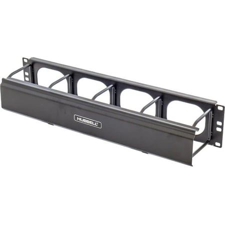 Hubbell Premise Wiring Horizontal Ring Manager, 4.39 in. D HM24C