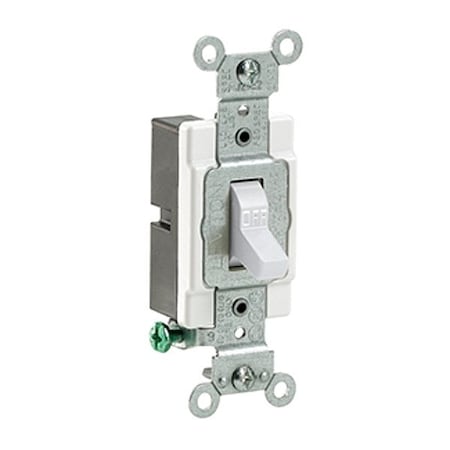 Leviton Toggle Single-Pole, 15 Amp CS120-2W