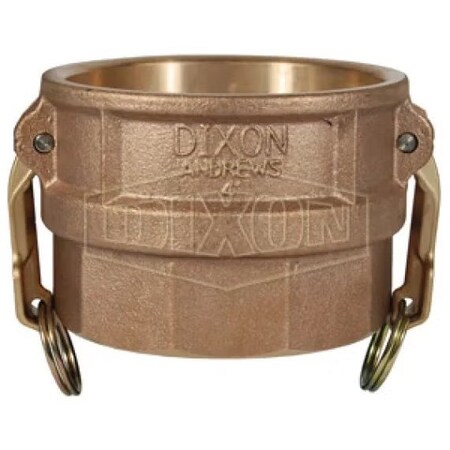 Dixon Type D Cam and Groove Coupler, 6 in Nominal, Female Coupler x FNPT End Style, Brass, Domestic 600-D-BR