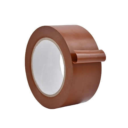 Wod Tape PVC, Medium Brown, 1 inch (24mm) W., 6 mil Thickness, 48 PK WOD VTC366-01000-48-36-MBR