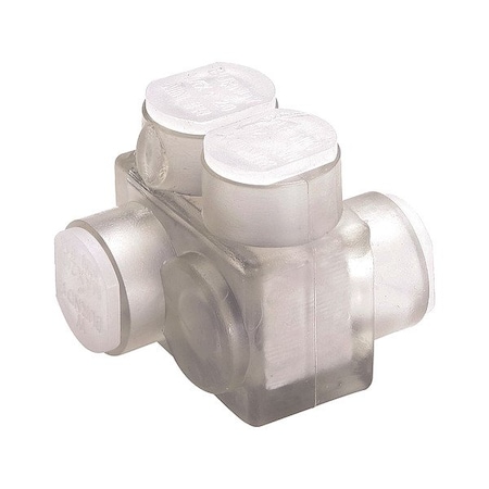 Burndy MultitapConnector, Alum, Clear, Hex, 2Port BITO250