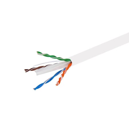 Monoprice Cat6 Utp Stranded, cm, 1000 ft., White 2273