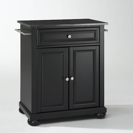 Crosley Alexandria Granite Top Portable Kitchen Island/Cart KF30024ABK