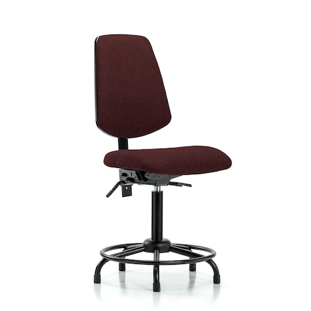 Blue Ridge Ergonomics Fab Med Bench Chair, Bk, RT, Glds, Bur, No Arms, 22" to 29" Height, Burgundy BR-FMBCH-MB-RT-T1-A0-RG-F41