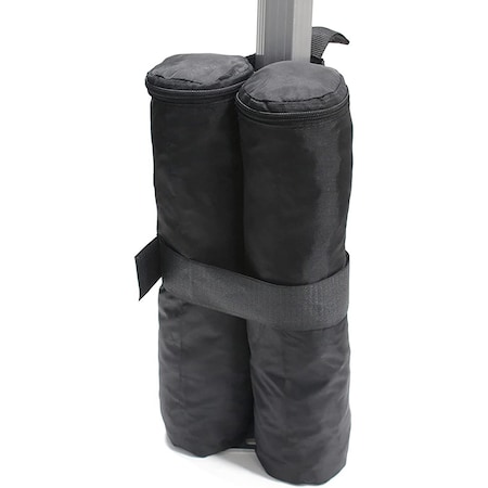 King Canopy Weight Bags for Instant Pop Up Canopy, Sand Bags, Leg Weight, 4 Pack, Black INAWB400