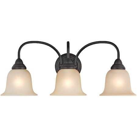Boston Harbor Boston Harbor LYB130928-3VL-VB Vanity Light Fixture, CFL Lamp, Venetian Bronze LYB130928-3VL-VB