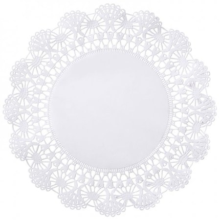Hoffmaster Cambridge Lace Round Doilies White 8" 500236