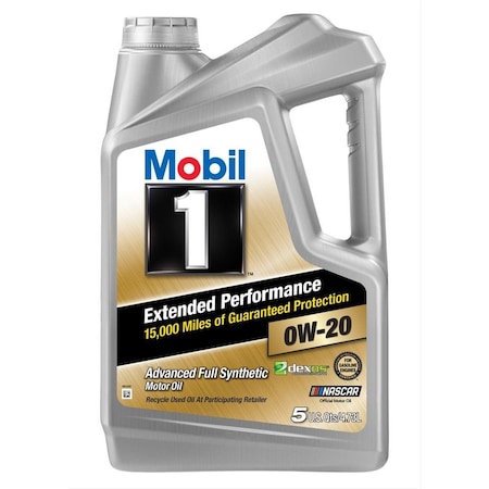 Mobil 1 0W-20 EP Oil 5 qt. Bottle MOB120903-1