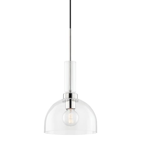 Mitzi Tabitha 1 Light Pendant 8 In. Polished Nickel H384701-PN