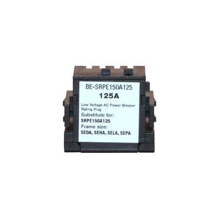 Brah Electric , replacement Spectra rating plugs rated for 125A, 150A sensor - SEDA, SEHA, SELA, SEPA BE-SRPE150A125
