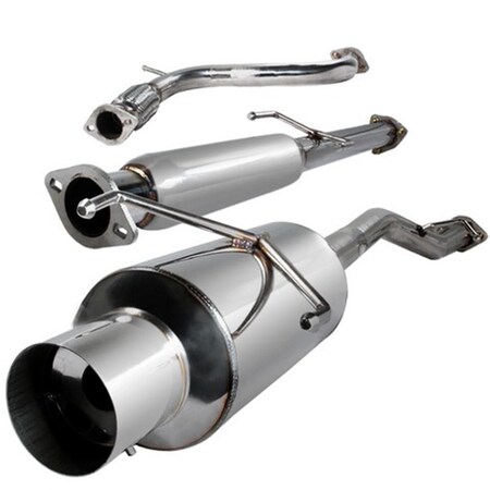 Overtime 2.5 in. Inlet N1 Style Catback Exhaust for 94 to 97 Honda Accord, 7 x 16 x 60 in. OV126263